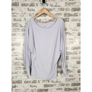 Free People‎ Movement Top Size Medium Light Purple Pocket Activewear Yoga